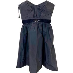 Max and Cleo Little Black Dress Ribbed Semi Formal Short Sleeveless Dress Size 6